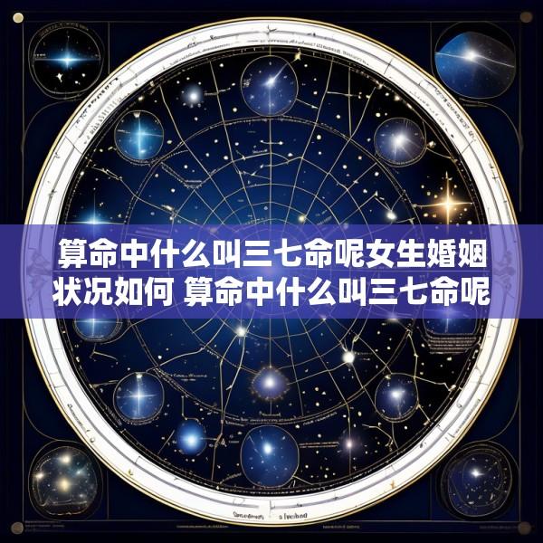 算命中什么叫三七命呢女生婚姻状况如何 算命中什么叫三七命呢女生婚姻状况如何样