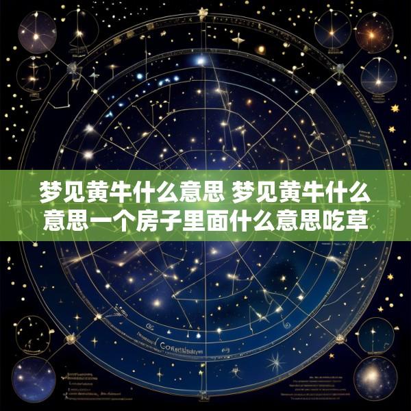 梦见黄牛什么意思 梦见黄牛什么意思一个房子里面什么意思吃草