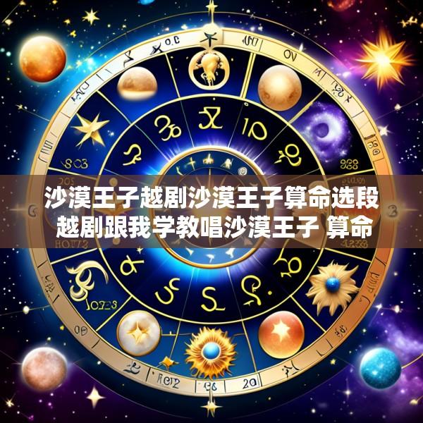 沙漠王子越剧沙漠王子算命选段 越剧跟我学教唱沙漠王子 算命
