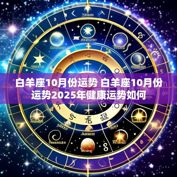 白羊座10月份运势 白羊座10月份运势2025年健康运势如何