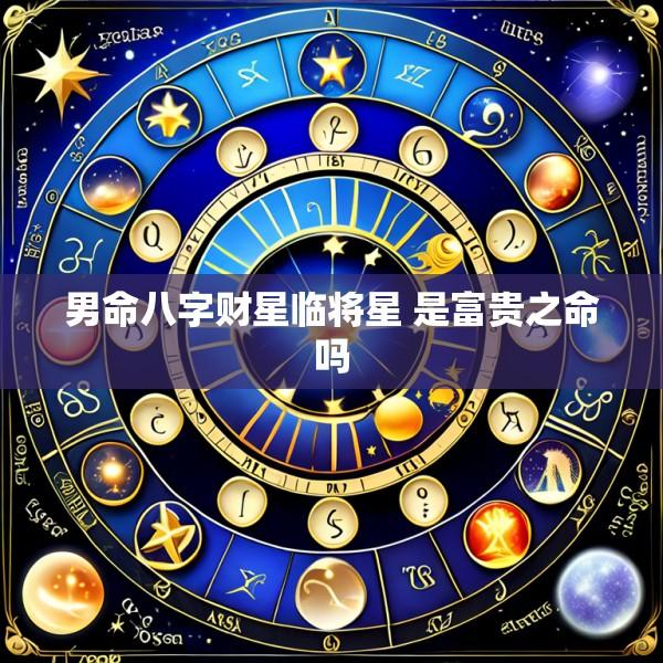 男命八字财星临将星 是富贵之命吗