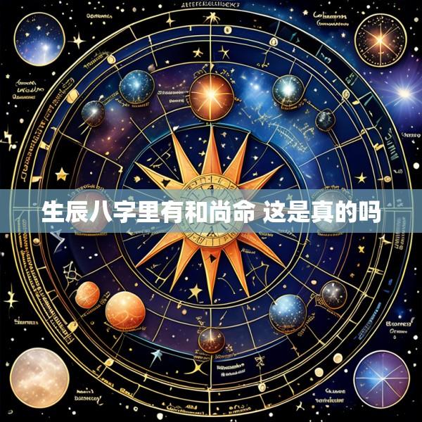 生辰八字里有和尚命 这是真的吗