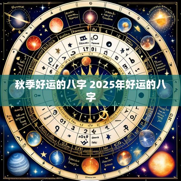 秋季好运的八字 2025年好运的八字