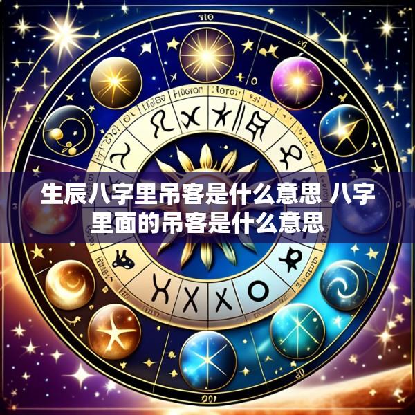 生辰八字里吊客是什么意思 八字里面的吊客是什么意思