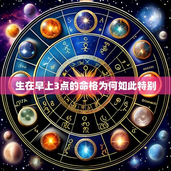 生在早上3点的命格为何如此特别