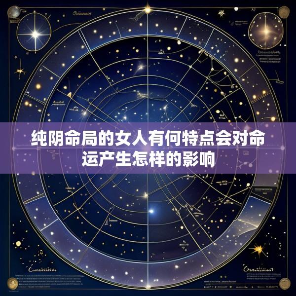 纯阴命局的女人有何特点会对命运产生怎样的影响