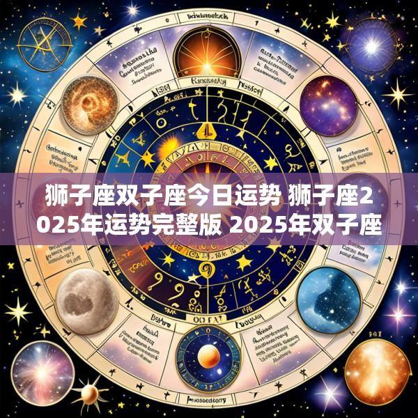 狮子座双子座今日运势 狮子座2025年运势完整版 2025年双子座全年运势详解