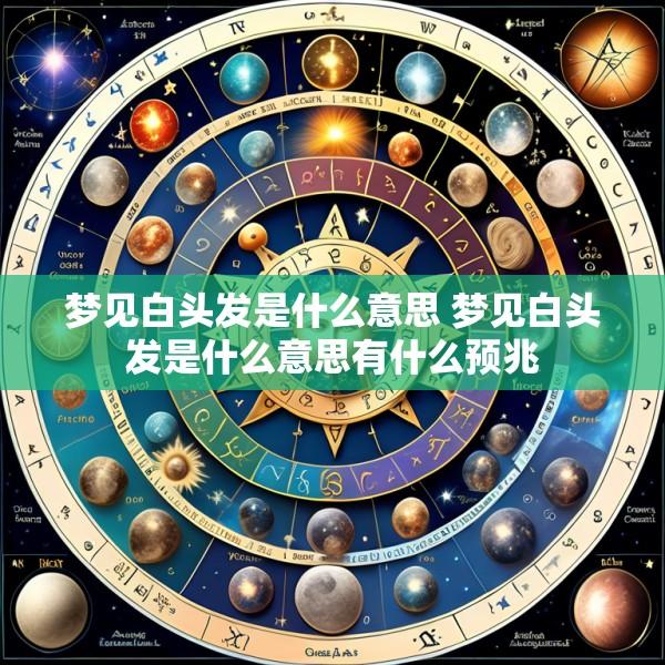 梦见白头发是什么意思 梦见白头发是什么意思有什么预兆