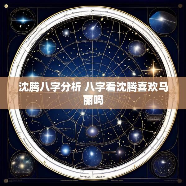 沈腾八字分析 八字看沈腾喜欢马丽吗