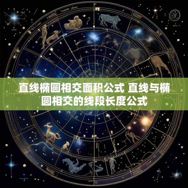 直线椭圆相交面积公式 直线与椭圆相交的线段长度公式