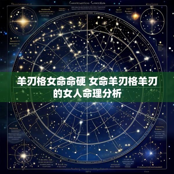 羊刃格女命命硬 女命羊刃格羊刃的女人命理分析