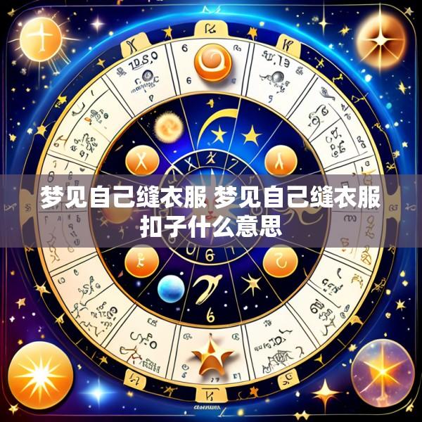 梦见自己缝衣服 梦见自己缝衣服扣子什么意思