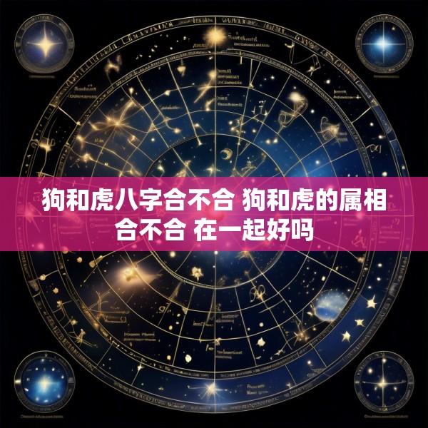 狗和虎八字合不合 狗和虎的属相合不合 在一起好吗