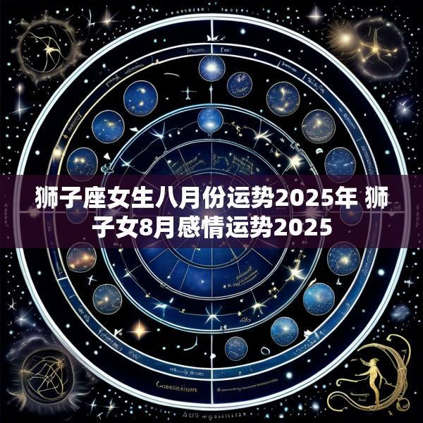 狮子座女生八月份运势2025年 狮子女8月感情运势2025