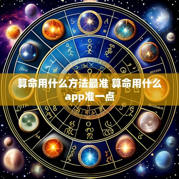 算命用什么方法最准 算命用什么app准一点