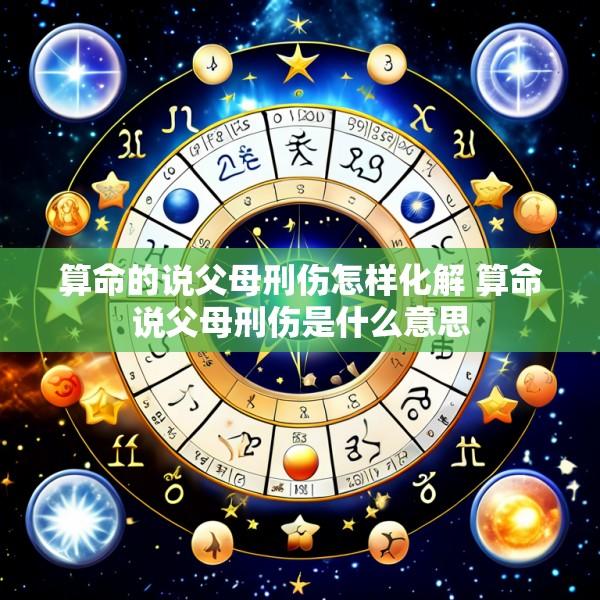 算命的说父母刑伤怎样化解 算命说父母刑伤是什么意思