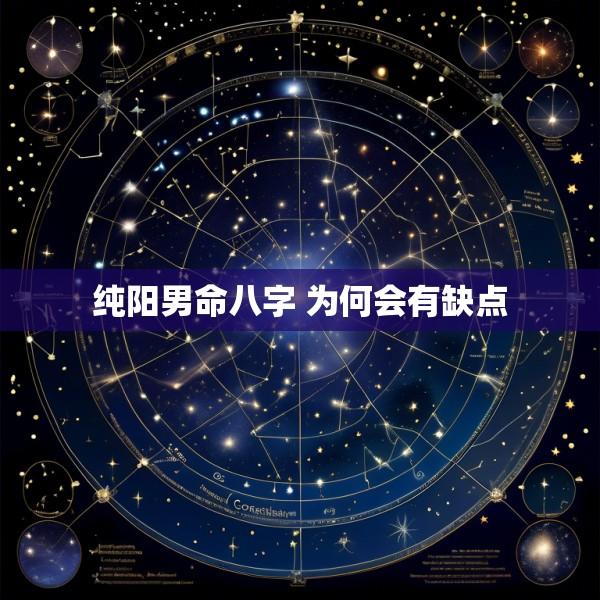 纯阳男命八字 为何会有缺点