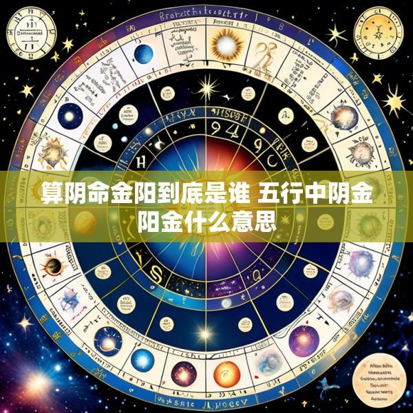 算阴命金阳到底是谁 五行中阴金阳金什么意思