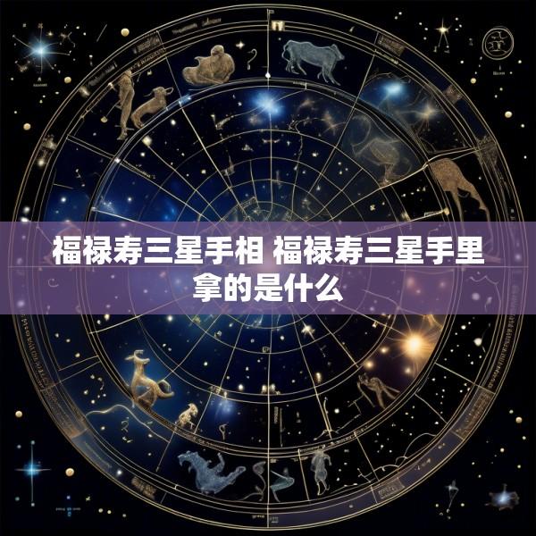 福禄寿三星手相 福禄寿三星手里拿的是什么