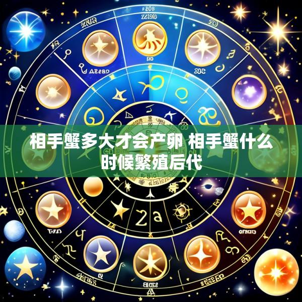 相手蟹多大才会产卵 相手蟹什么时候繁殖后代