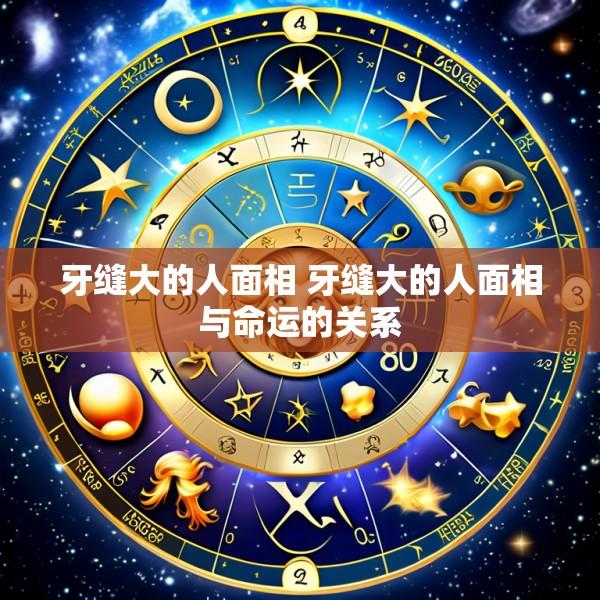 牙缝大的人面相 牙缝大的人面相与命运的关系