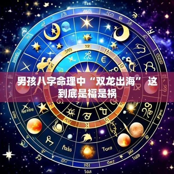 男孩八字命理中“双龙出海” 这到底是福是祸