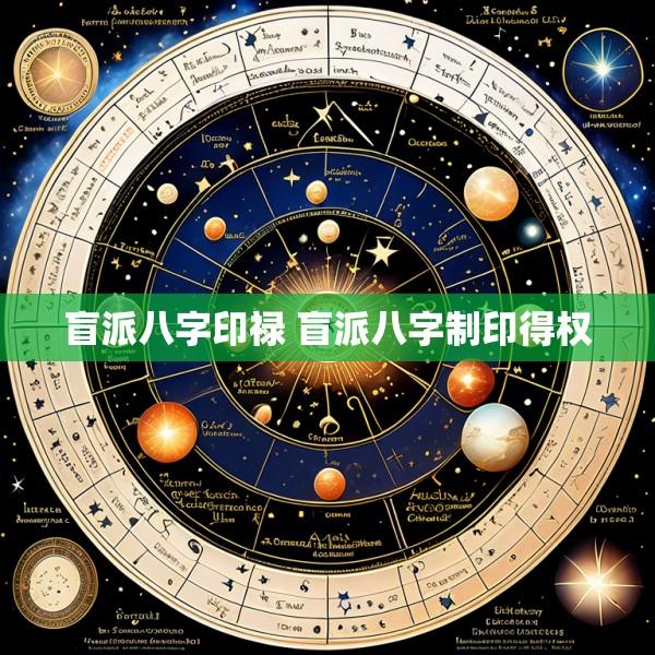 盲派八字印禄 盲派八字制印得权