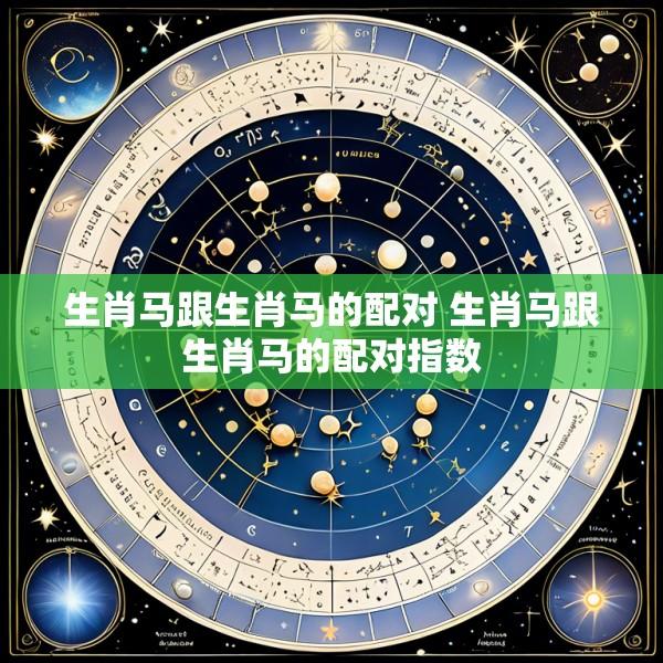 生肖马跟生肖马的配对 生肖马跟生肖马的配对指数