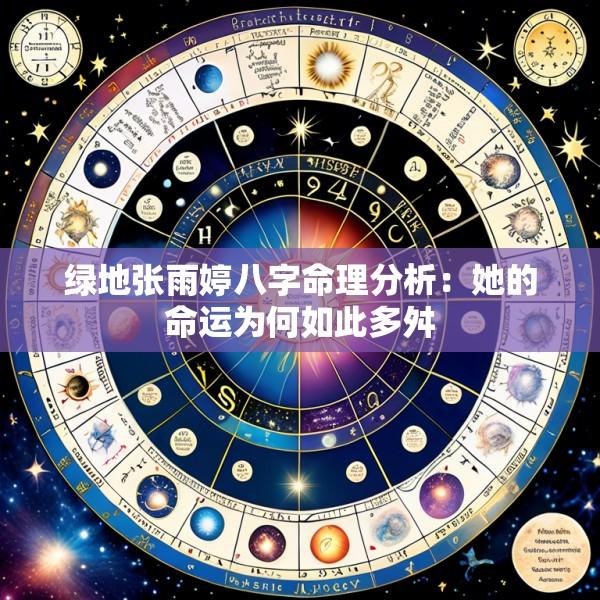 绿地张雨婷八字命理分析：她的命运为何如此多舛