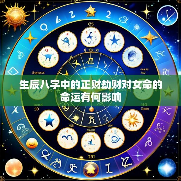 生辰八字中的正财劫财对女命的命运有何影响