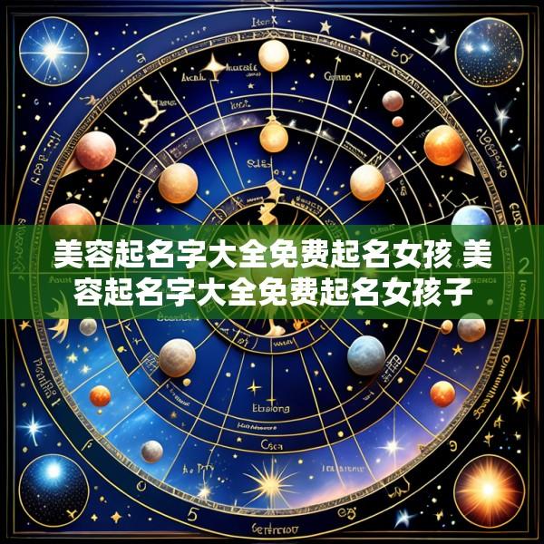 美容起名字大全免费起名女孩 美容起名字大全免费起名女孩子