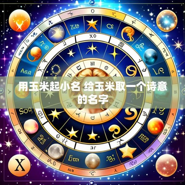 用玉米起小名 给玉米取一个诗意的名字