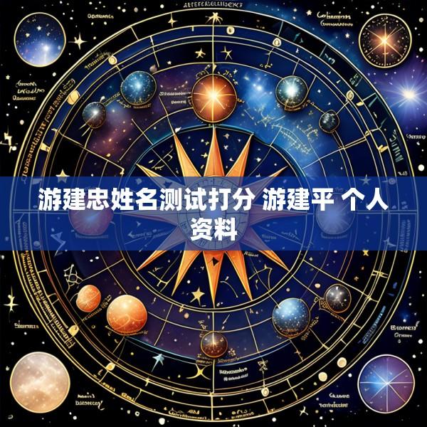 游建忠姓名测试打分 游建平 个人资料