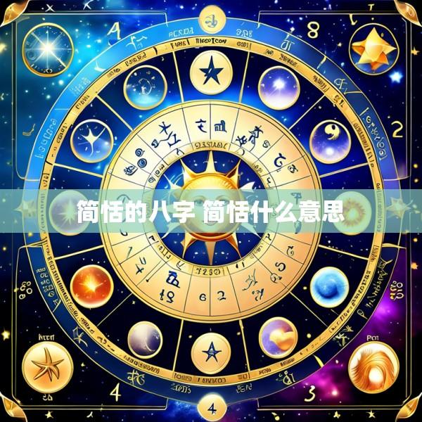 简恬的八字 简恬什么意思