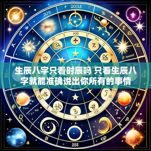 生辰八字只看时辰吗 只看生辰八字就能准确说出你所有的事情