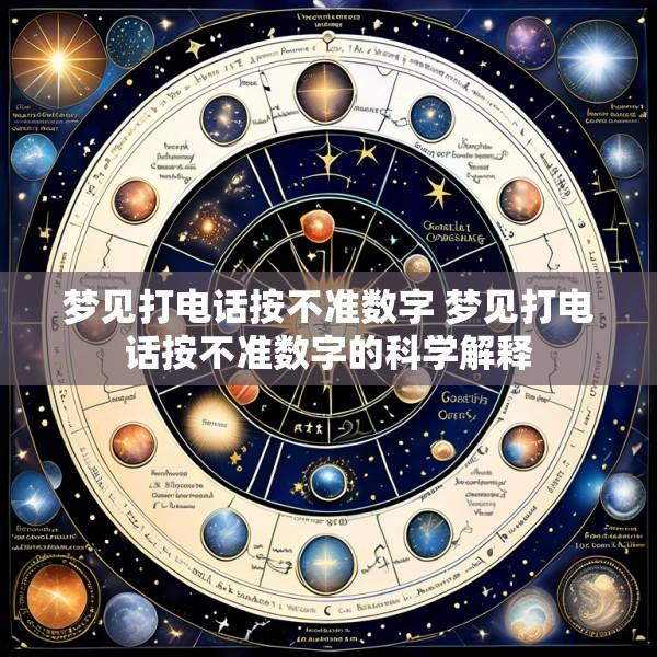 梦见打电话按不准数字 梦见打电话按不准数字的科学解释
