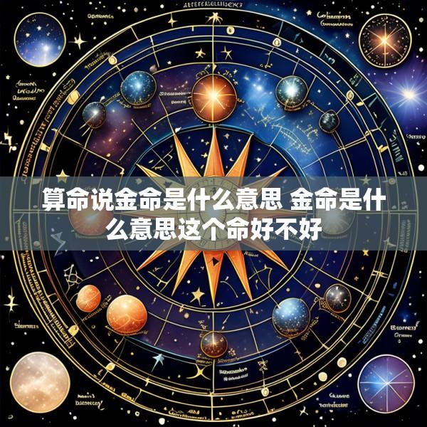 算命说金命是什么意思 金命是什么意思这个命好不好