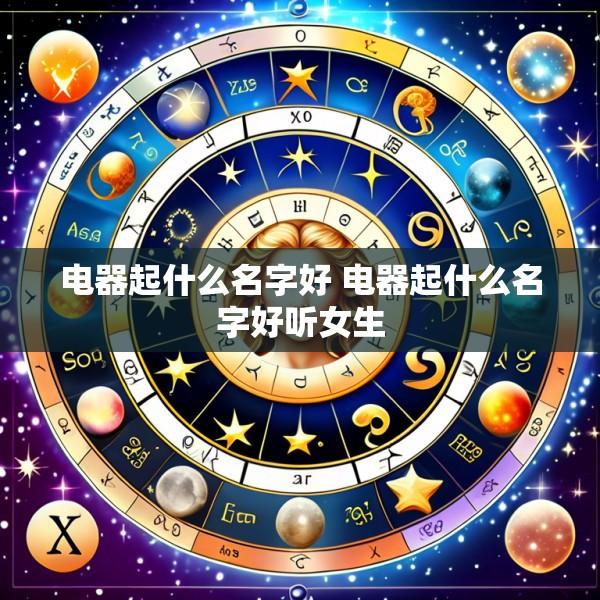 电器起什么名字好 电器起什么名字好听女生
