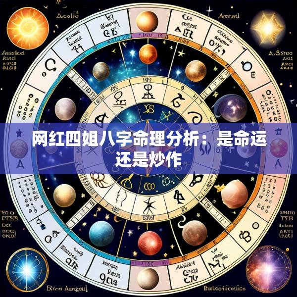 网红四姐八字命理分析：是命运还是炒作
