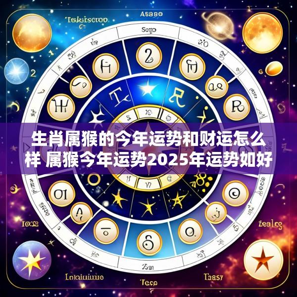 生肖属猴的今年运势和财运怎么样 属猴今年运势2025年运势如好不好