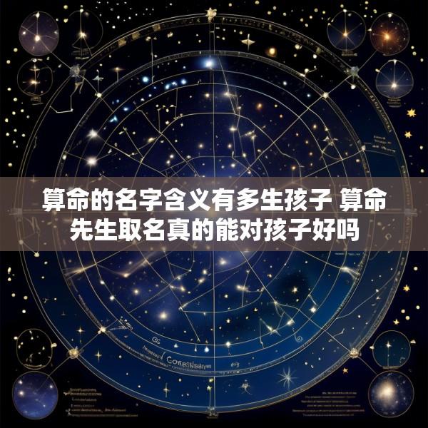 算命的名字含义有多生孩子 算命先生取名真的能对孩子好吗