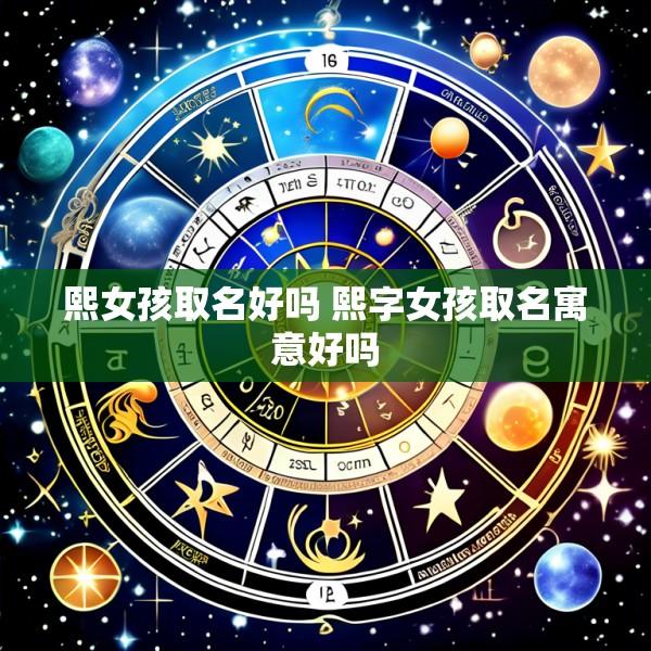 熙女孩取名好吗 熙字女孩取名寓意好吗