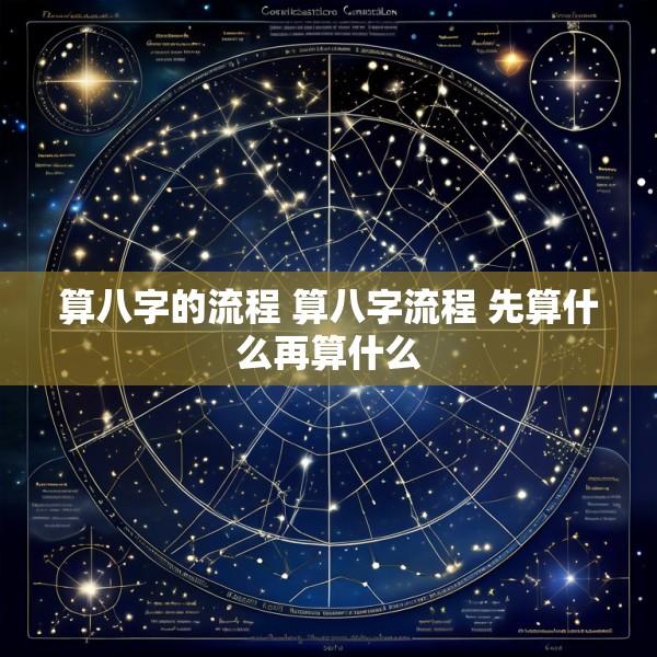 算八字的流程 算八字流程 先算什么再算什么