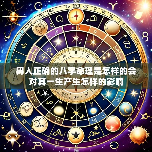 男人正确的八字命理是怎样的会对其一生产生怎样的影响