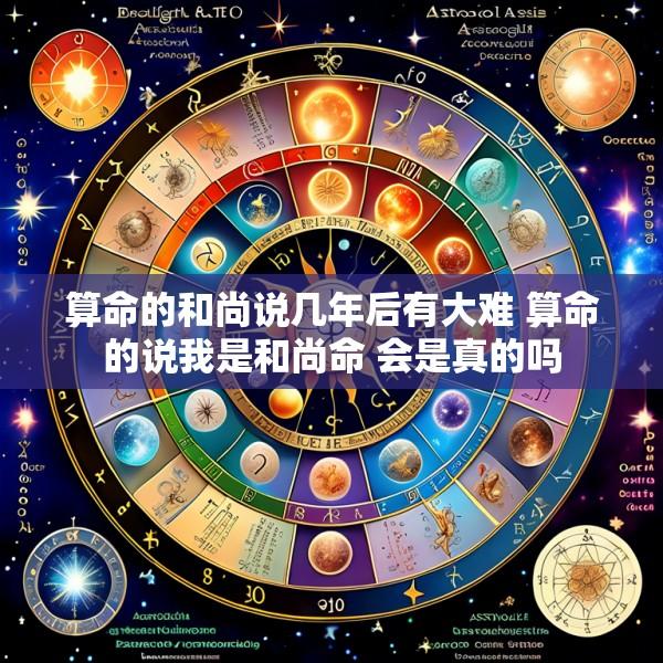 算命的和尚说几年后有大难 算命的说我是和尚命 会是真的吗