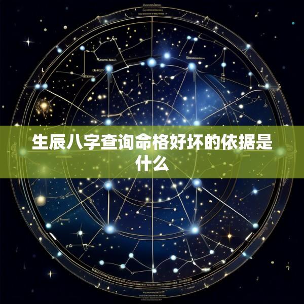 生辰八字查询命格好坏的依据是什么