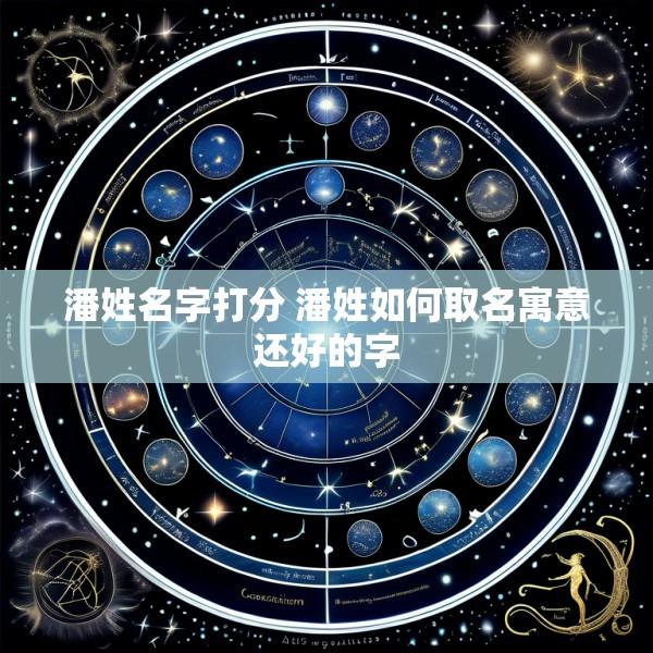潘姓名字打分 潘姓如何取名寓意还好的字