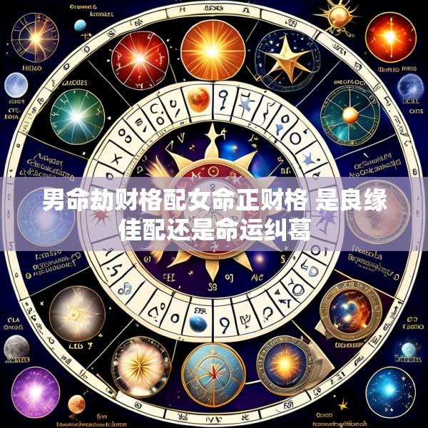 男命劫财格配女命正财格 是良缘佳配还是命运纠葛