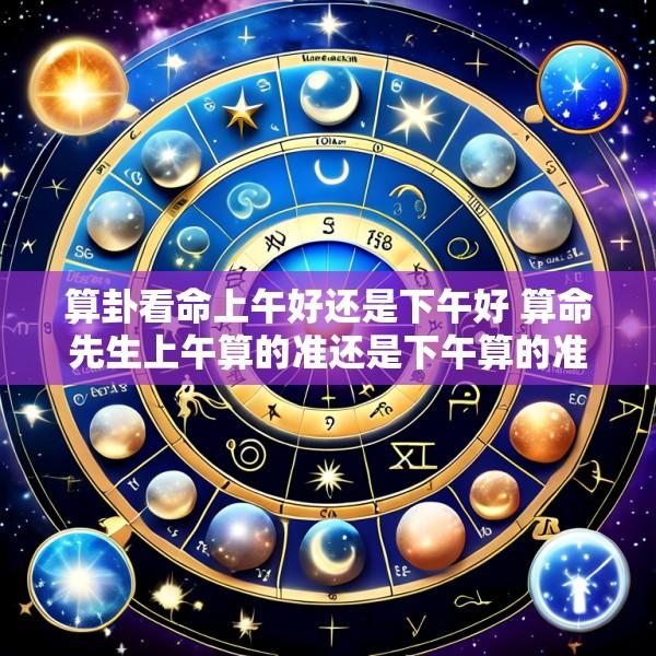 算卦看命上午好还是下午好 算命先生上午算的准还是下午算的准
