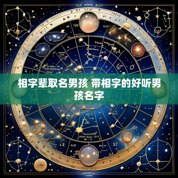 相字辈取名男孩 带相字的好听男孩名字
